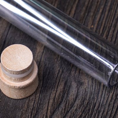 透明香筒亚克力塑料线香管非玻璃木塞密封好无异味长短款无粘香条