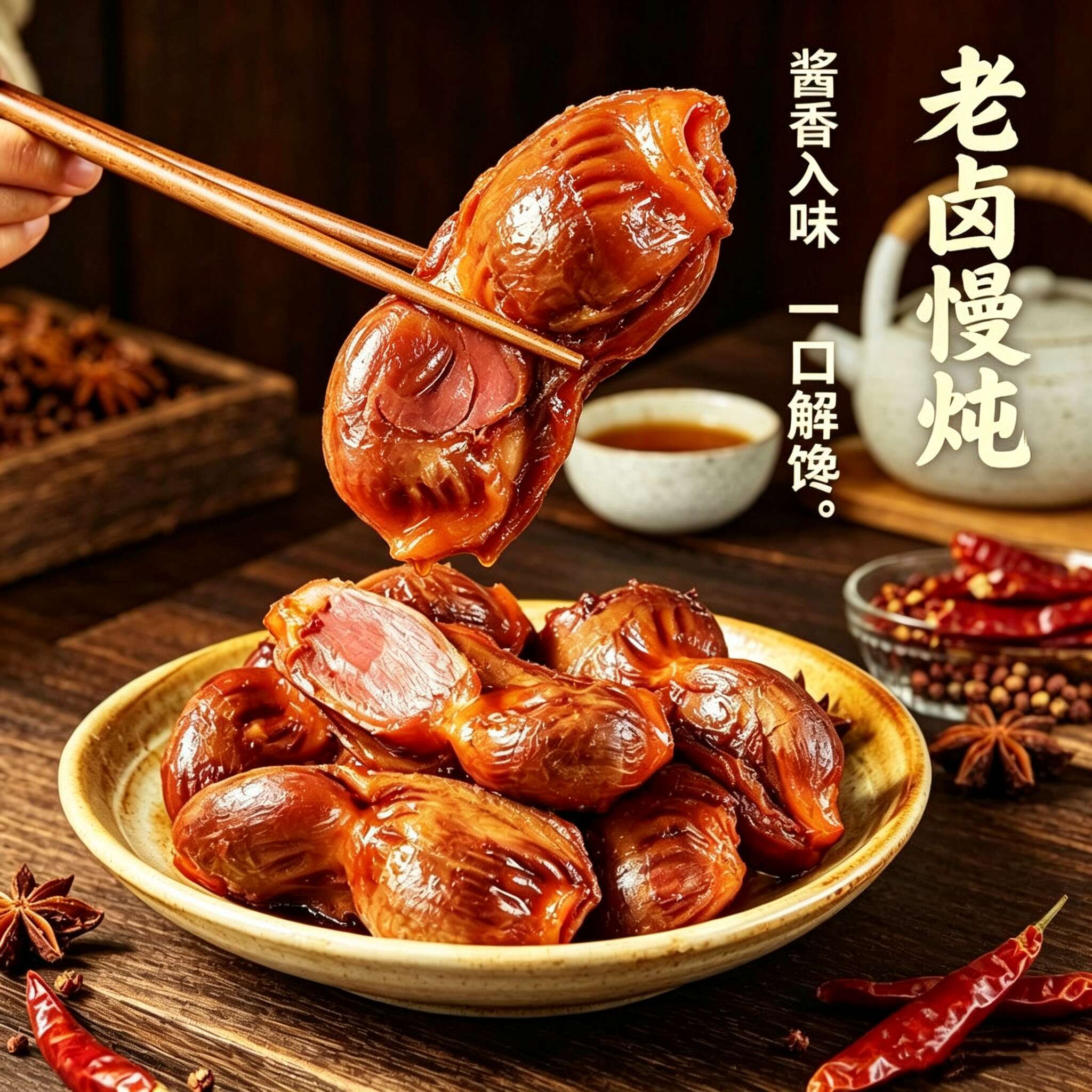 【到手8大袋】现卤大鸭胗整块鸭肫开袋即食下酒熟食鲜香耐嚼-R