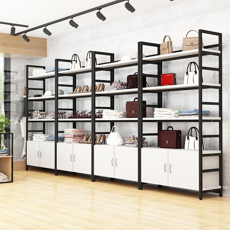 超市货柜展示柜鞋店陈列柜中岛柜产品自由组合货架多层展会样品架