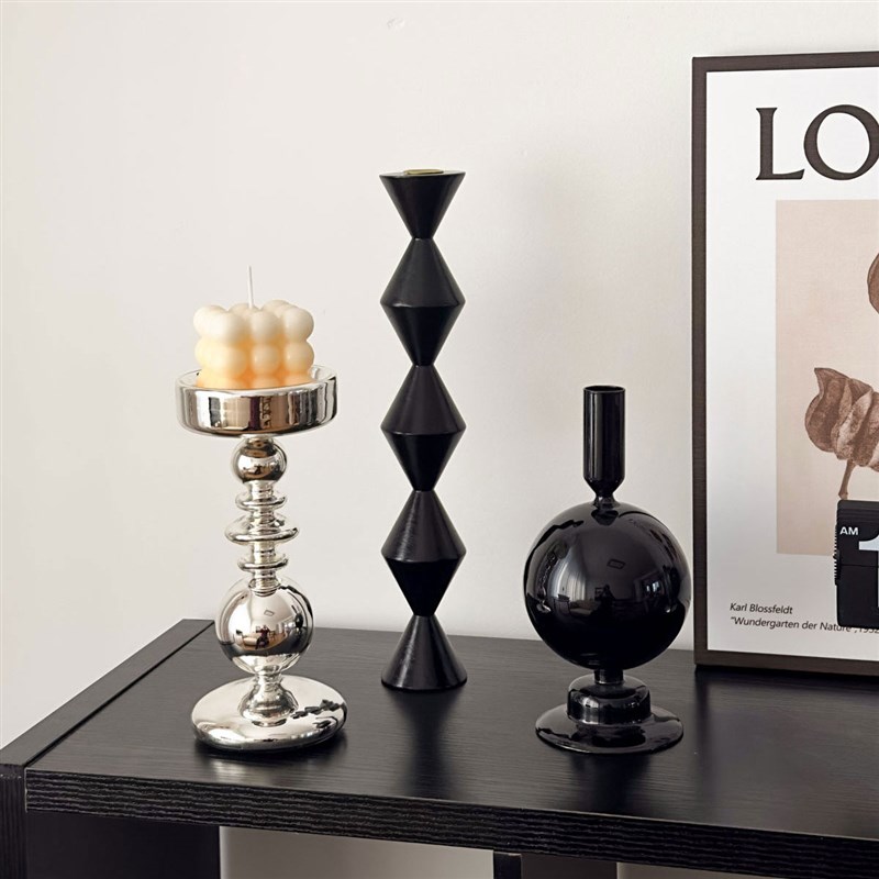 小众高级感复古蜡烛烛台电视柜玄关桌面装饰摆件轻奢客厅软装