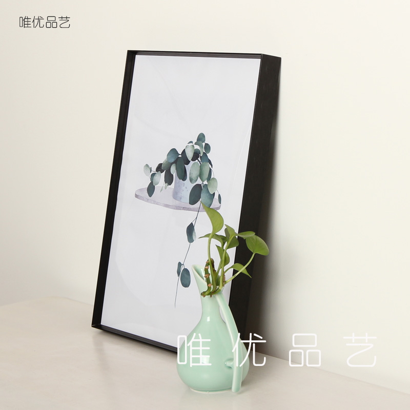 实木铝合金相框装饰画油画素描钻画海报4开8开装裱画框定做16寸