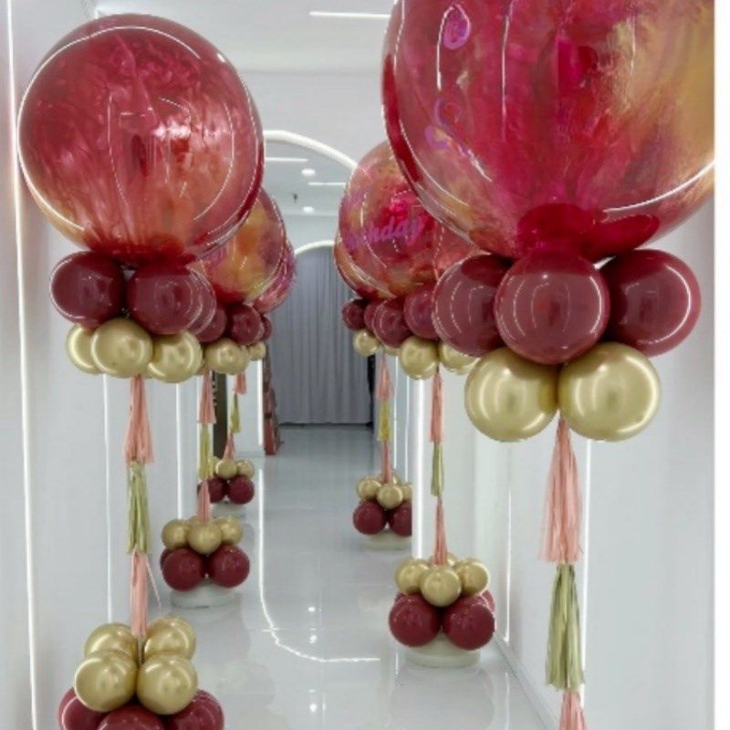 教师节粉绿色晕染波波o球大气球立柱伸缩杆迎宾路引妈妈过生日布,节庆用品/礼品,气球,淘宝优惠券,粉丝福利购,淘宝优惠卷