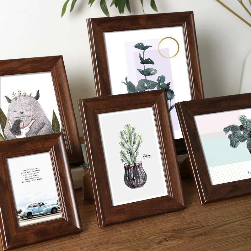 欧式复古小相框摆台6寸8六装裱画框Ea4挂墙创意像框架定制任意尺