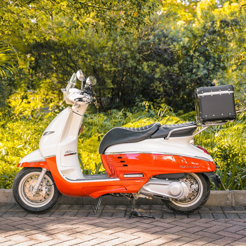 LOBOO萝卜踏板车尾箱改装适用x标致Django姜戈150尾箱尾板后货支