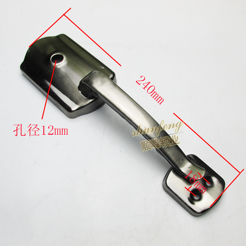 十字自动锁拉手 老式防盗t门锁执手 铁门把手 金属拉手 防盗门把