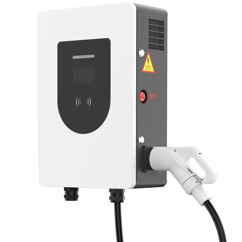 30KW壁挂式直流l充电桩刷卡支付/扫码支付4G路由器汽车充电桩