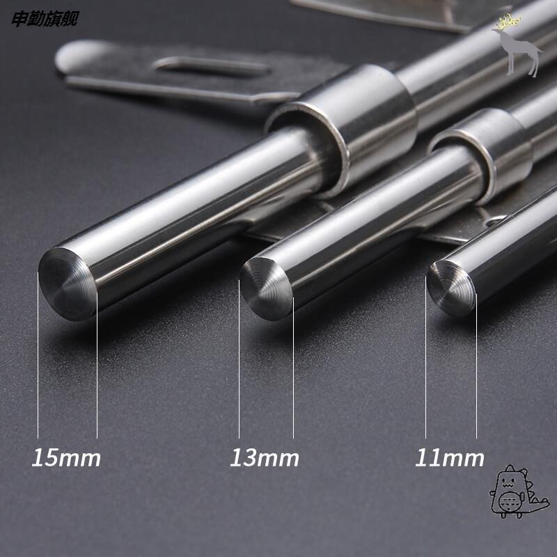 不锈钢加厚大门插销加大号防v盗门栓明装挂锁门闩木门扣锁门闩老