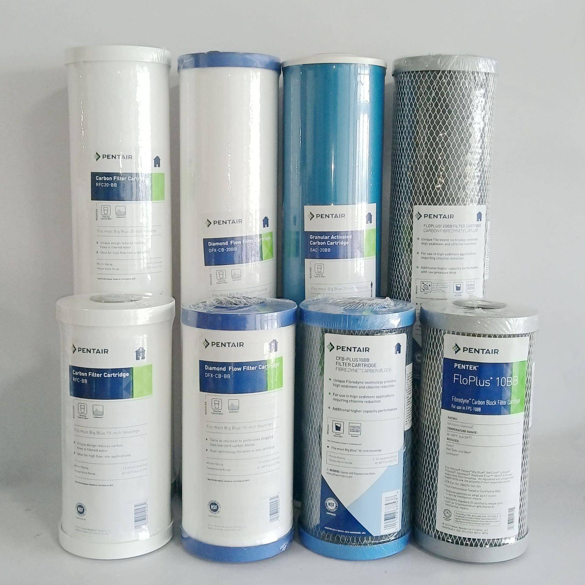 滨特尔活性炭滤芯白瓶大蓝瓶配套RFCDFXCFBFLO复合炭纤维滤芯