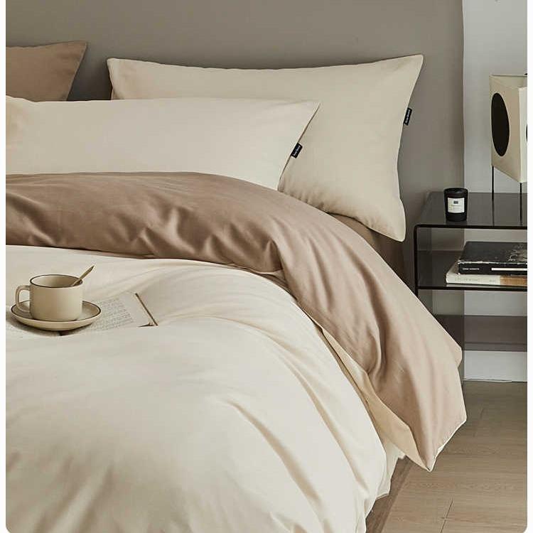 高端100S加厚磨毛全棉四件套纯棉床单被套床笠三件套轻奢秋冬床品