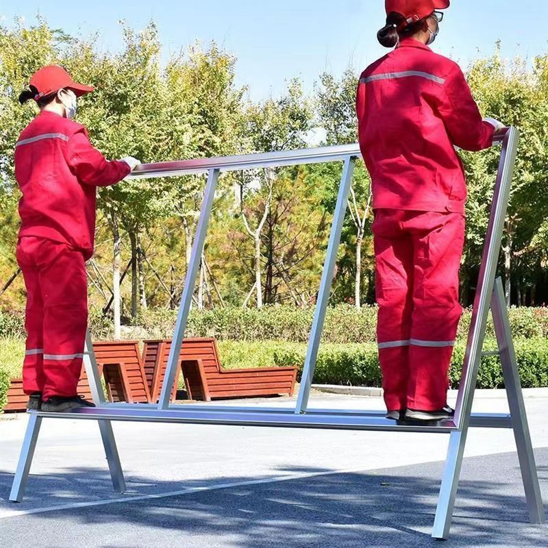 校园移动展板h户外不锈钢定制铝合金公告栏大型垃圾分类框宣传栏