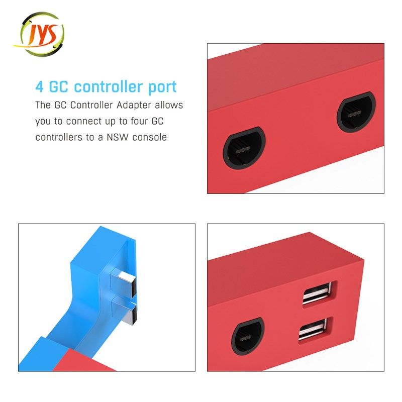 switch底座switch转换器 switch USB hub可接4个GC手柄JYS-NS206