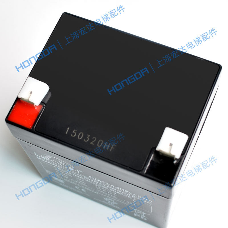 通力电梯配件/轿顶应急电源/卷帘蓄电池/12V电池/DJW12-4.5AH电瓶