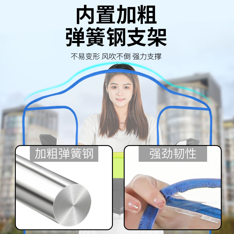 电动车挡风板透明防雨防寒夏季电瓶车摩托车挡风罩加宽塑料挡雨板