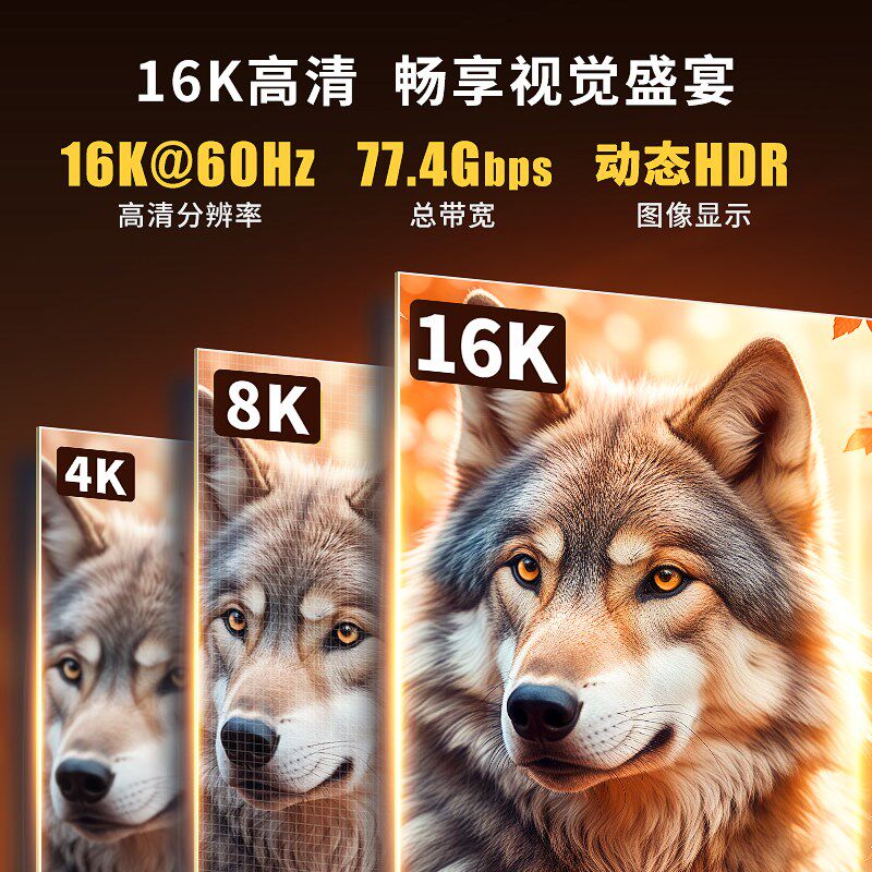 斯格dp2.1光纤线16K电竞显示器dp延长线360Hz电脑连接线8K兼容4K