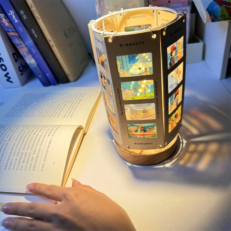 胶片氛围灯diy台灯情侣反转片幻灯片留念床头灯送闺蜜男朋友礼物