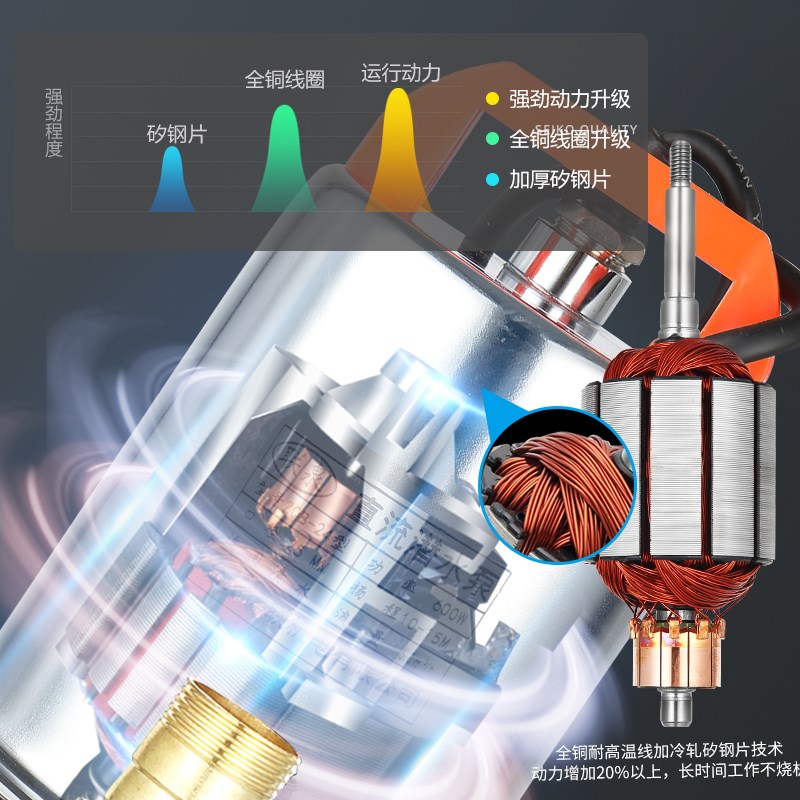 12v抽水泵72v电动车抽水泵48v60v电瓶车专用抽水泵农用直流潜水泵