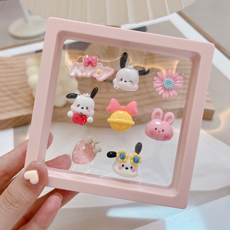 女士可爱汽车内饰显示屏中控台电动车仪表盘屏幕立体3d装饰贴摆件