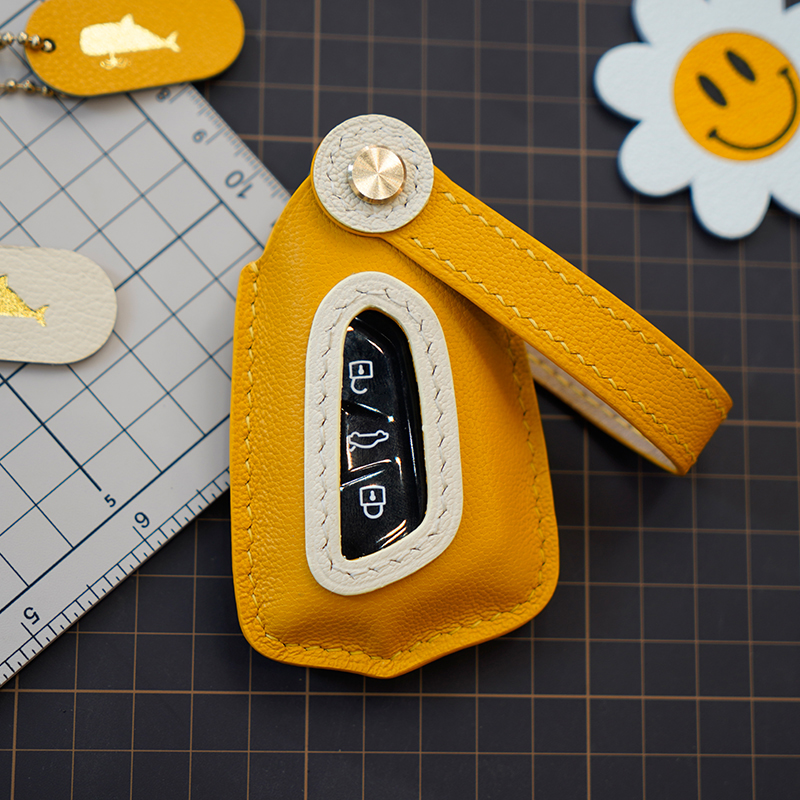 大众钥匙套高尔夫8凌渡L.ID.3.ID.4.ID.6手工定制钥匙包