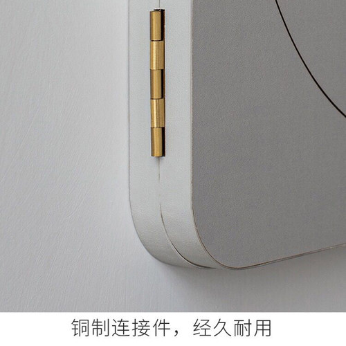 遮日式电表箱装饰画带时钟免打孔白色薄小尺寸原木风简约遮挡北欧