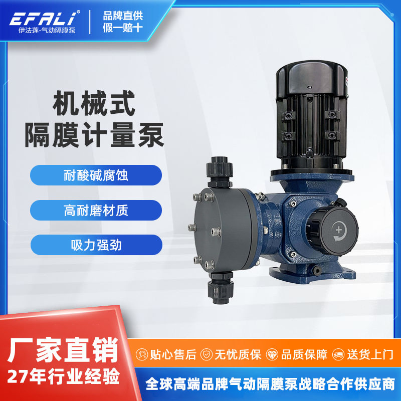 EFALI机械式隔膜计量泵 安全无剪切 计量准确 维修方便EFM计量泵