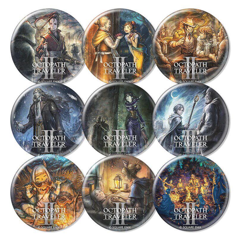 歧路旅人徽章吧唧金属冰箱贴八方旅人欧菲莉亚特蕾莎游戏周边谷子