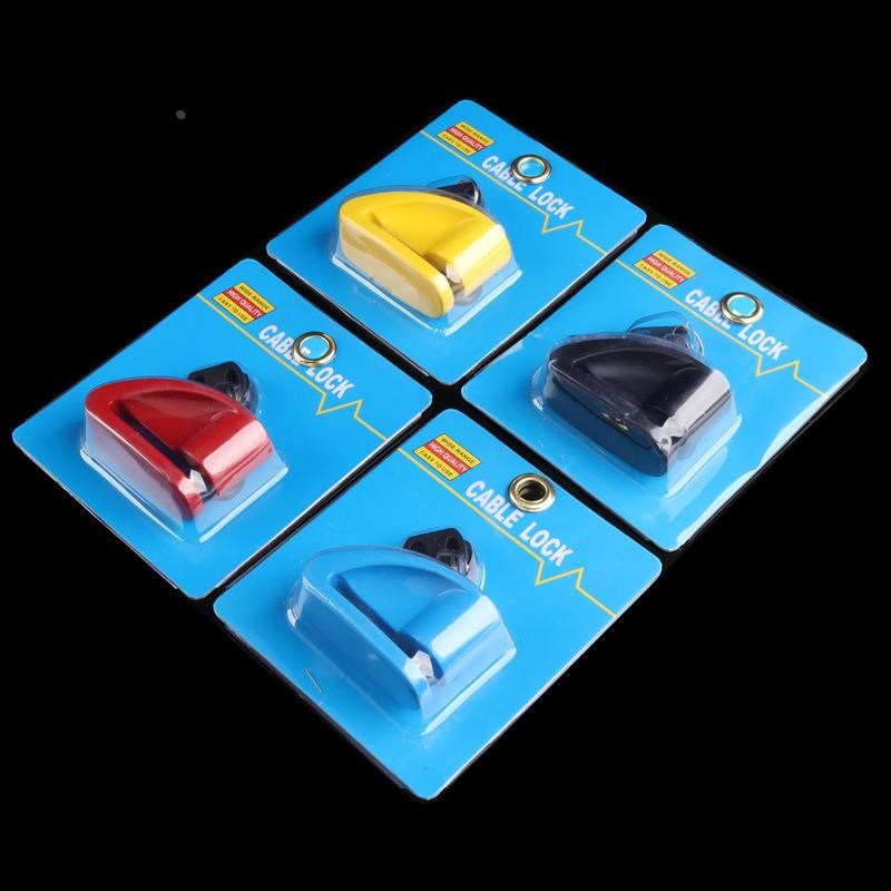 现货摩托车锁防盗锁电动车踏板电瓶车碟刹锁山地车自行车碟盘定制