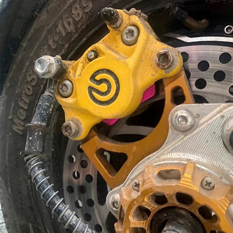 MBS三孔200/220碟刹盘组合电摩改装小螃蟹卡钳前后刹车盘飞机声