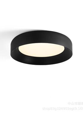 卧室吸顶灯现代简约大气智能创意护眼led黑色客厅书房房间吸顶灯