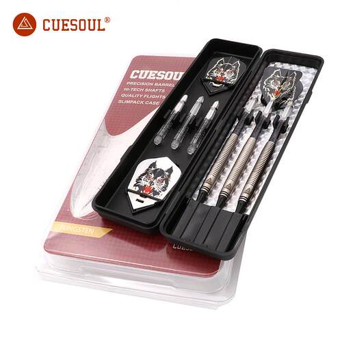 CUESOUL/Q獣18克钨钢镖软式飞镖比赛级软式飞镖套装C3104