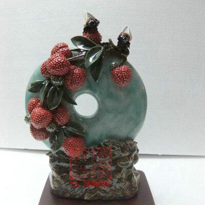陶瓷工艺品石湾公仔荔枝大展鸿图原作