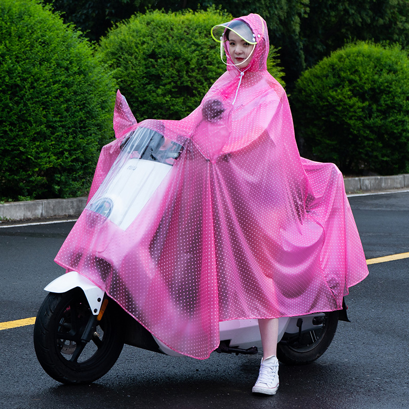 电动电瓶摩托车雨衣长款全身夏季防暴雨单人男女士自行车透明雨披