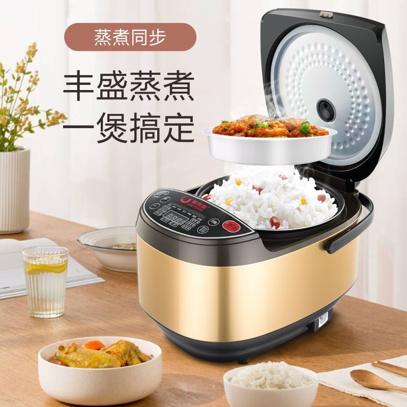 电饭煲3人家用3L升小型智能多功能煮粥2-5人不粘锅美国110V小家电