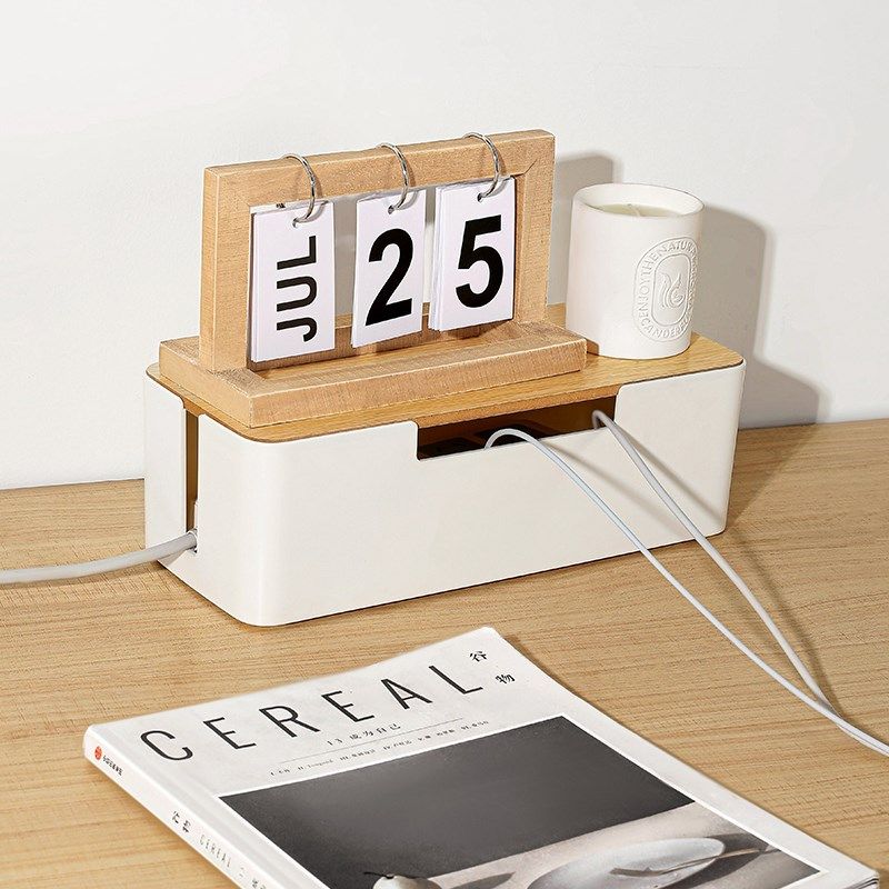 插线板电线收纳盒数据线充电线整理插座插排电源排插理线集线神器