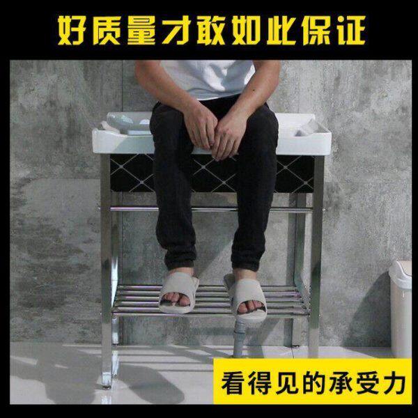 陶瓷洗衣盆带搓衣板一体式台盆洗手盆落地式不绣钢支架阳台洗衣池