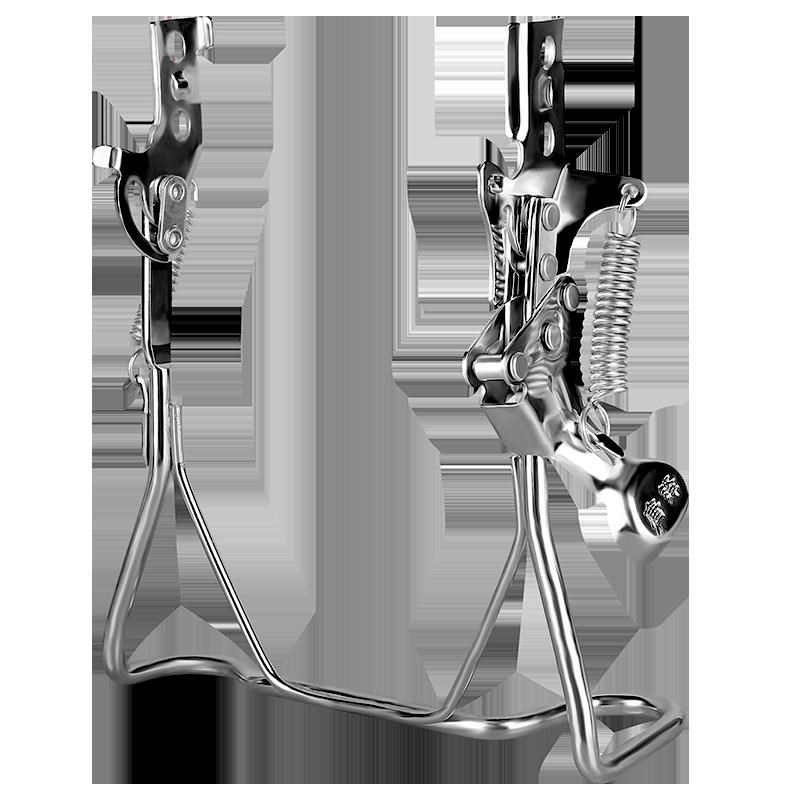 电动车双撑停车架14寸16寸脚撑后支架双撑脚架电动车站脚侧踢支架