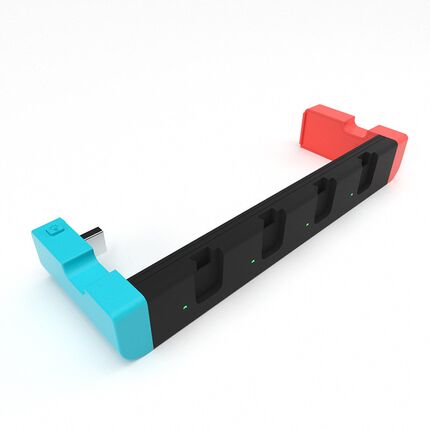Switch OLED手柄座充joyCon左右小手柄充电底座充电器发光充电座