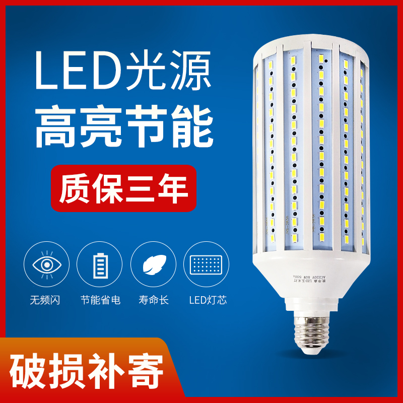 低压led灯泡12V玉米灯24V地摊灯36V电瓶直流太阳能DC路灯超亮照明