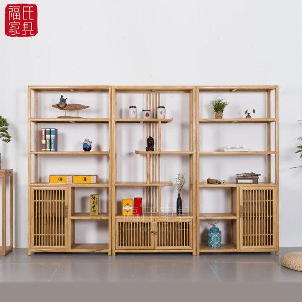 新中式博古架实木多宝阁禅意仿古收纳架茶叶展示柜客厅隔断置物架