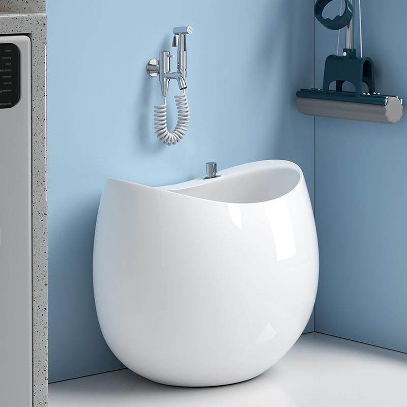 Dzp陶瓷拖把池家用阳台蛋形拖布池卫生间洗拖把池创意落地式圆墩,机械设备,其他机械设备,淘宝优惠券,粉丝福利购,淘宝优惠卷