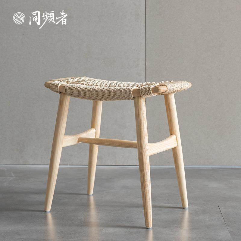 同频者北欧实木编绳凳简约现代化妆凳餐厅小凳子小户型餐椅,自行车/骑行装备/零配件,更多零件/配件,淘宝优惠券,粉丝福利购,淘宝优惠卷