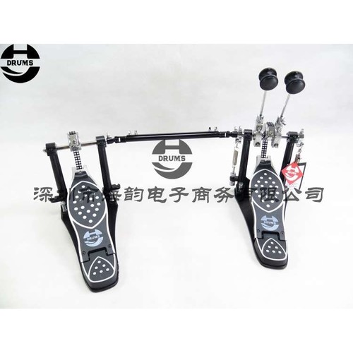 海韵打击乐HY DRUMS架子鼓双链双踩双踩锤双踩槌防滑双踏板DP-001