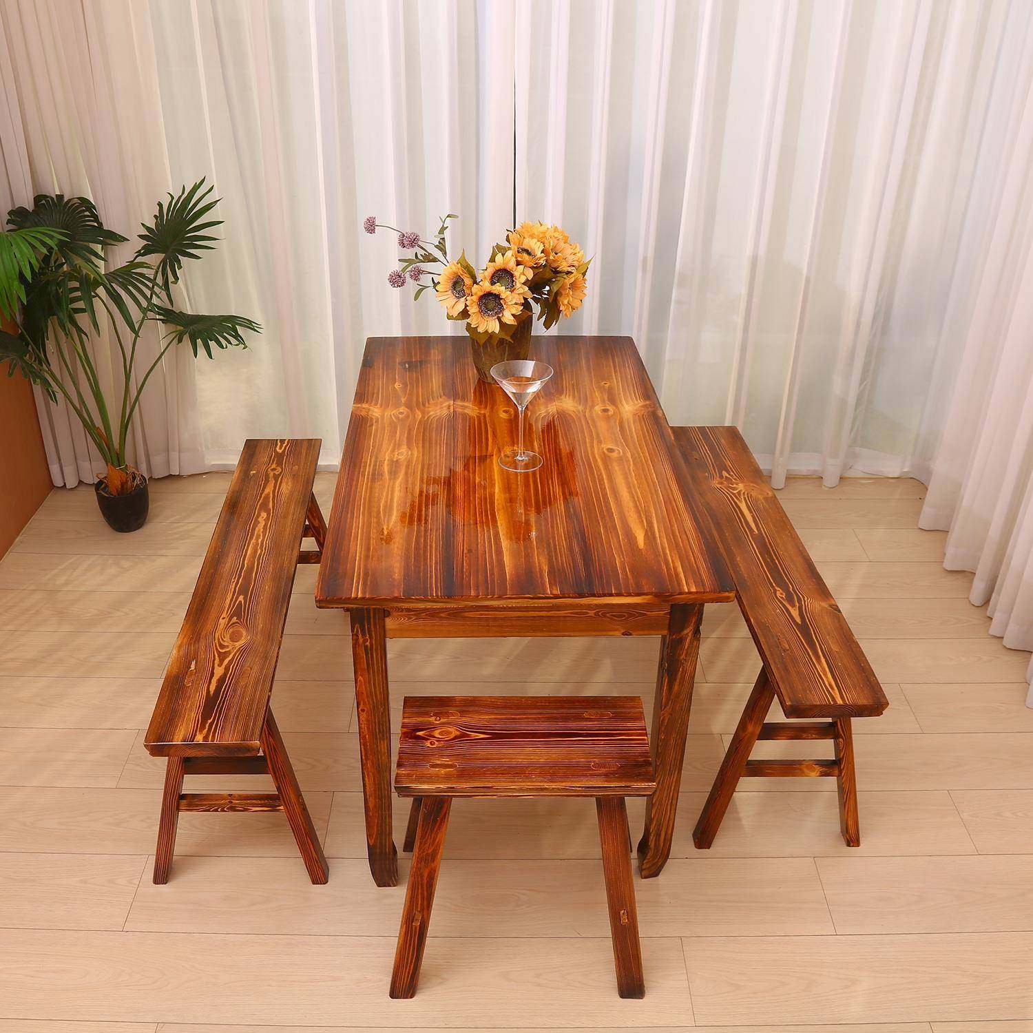 碳化实木老式复古火锅店长条凳食堂饭店经济型餐桌椅小吃店面馆用,机械设备,其他机械设备,淘宝优惠券,粉丝福利购,淘宝优惠卷