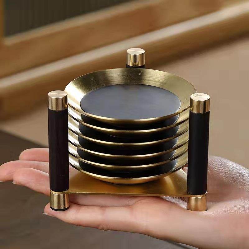 黑檀铜木杯垫隔热垫创意日式茶杯垫杯托家用茶道配件黑檀木茶托,畜牧/养殖物资,畜牧/养殖器械,淘宝优惠券,粉丝福利购,淘宝优惠卷
