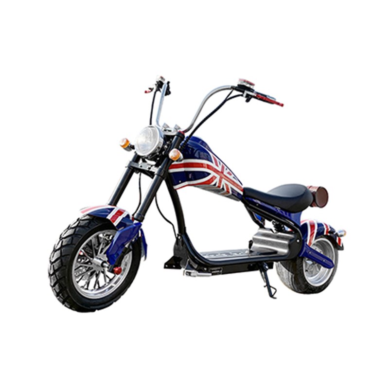 仿古哈雷电瓶车双人锂电池滑板车新款成人男女代步踏板电动摩托车