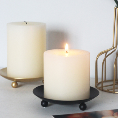 创意北欧风格轻奢蜡烛台餐桌浪漫碟子烛J光晚餐道具简约装饰品摆