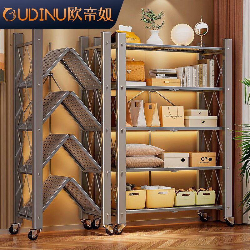 货架置物架多层落地储t物快递家用仓库收纳可移动阳台铁架子