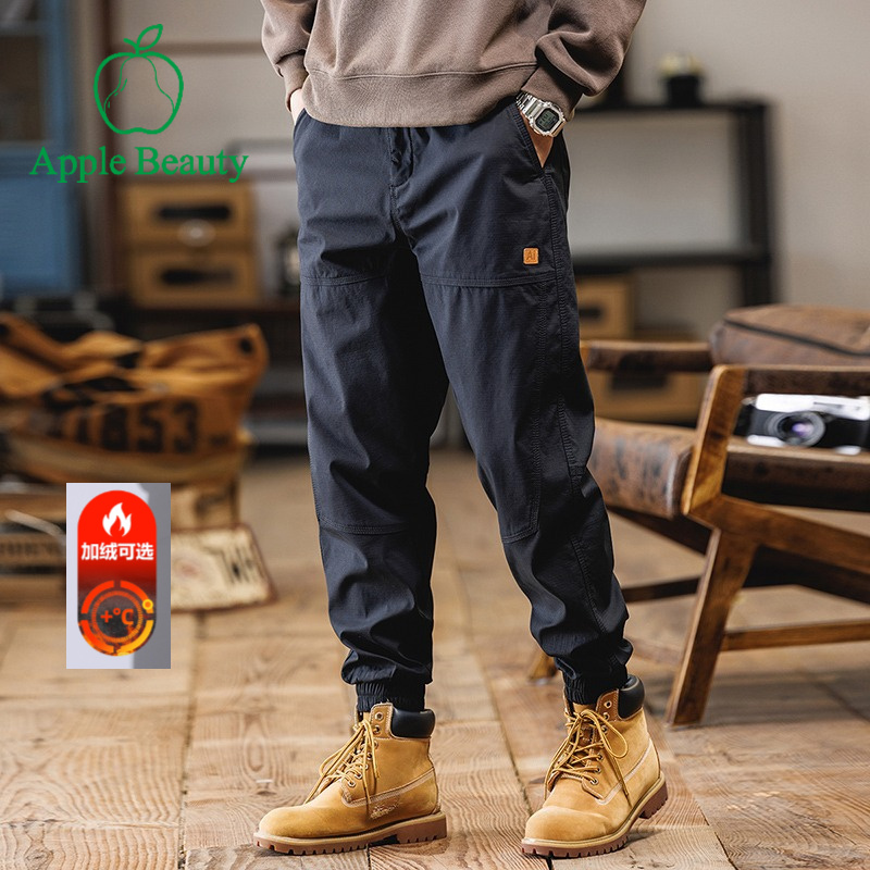 美式工装裤子男秋冬季2024新款潮