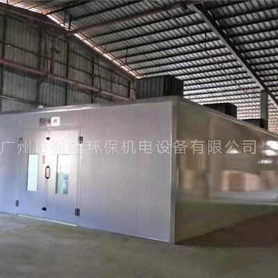 供应无泵水帘喷漆房水旋喷漆房工业喷漆房喷漆除尘涂装设备