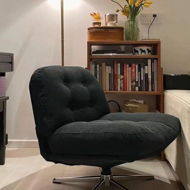 网红沙发椅客厅阳台小户型懒人沙发椅中古风设计师椅可旋转单人椅