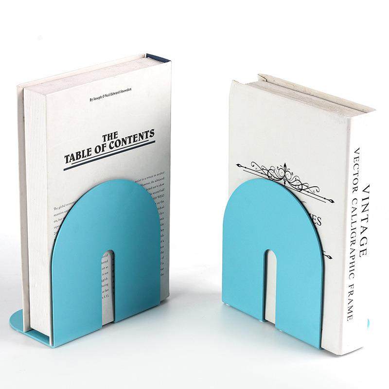 北欧创意简约书房办公室书挡书立书柜样板房软装饰品极简书架摆件